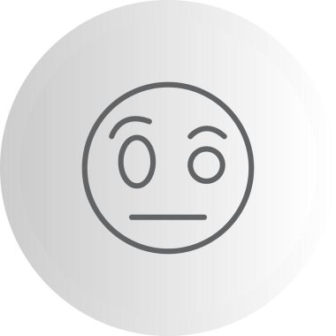 emoji simgesi, web kullanımı için basit tasarım vektör çizimi