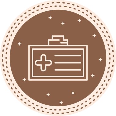 tıbbi ağ simgesi vektör illüstrasyonu