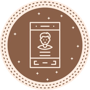 Mobil Profil Dinamik Modern Yaratıcı Vektör Varlığı