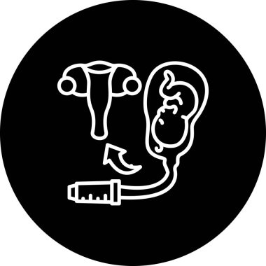 Amniyotik Kesenin Zarif Vektör Sanatı Nesnesi