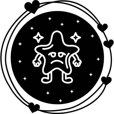 Üzgün Yıldız Çağdaş Yenilikçi Dijital Tasarım Varlığı