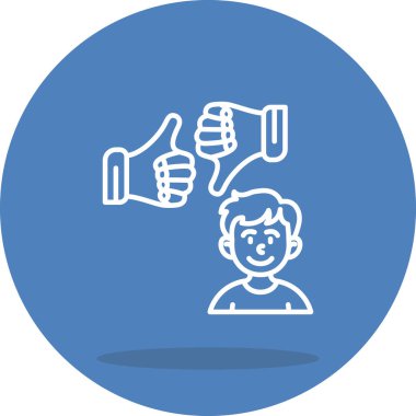 Geri besleme simgesi vektör illüstrasyonu  