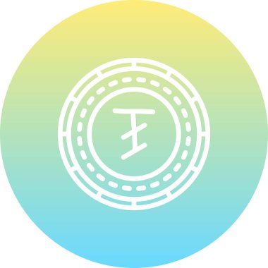 Moğolistan Sikkesi Modern Soyut Yaratıcı Tasarım Varlığı