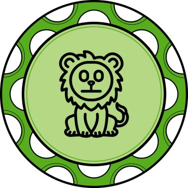 Tarafsız Aslan Gelişmiş Yaratıcı Arayüz Grafik ŞekliName