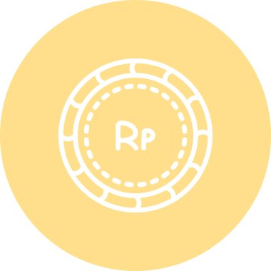 Rupiah madeni para simgesi, para birimi sembolü