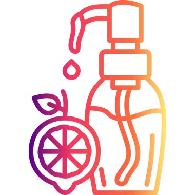 Marula yağı şişesi ikonu. Yaşlanma önleyici nemlendirici kozmetik