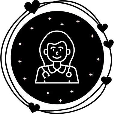 Kadın Doktor Simgesi, Basit Görüntü