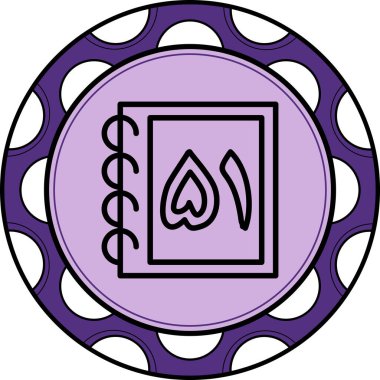 Elli bir web simgesi vektör illüstrasyonu