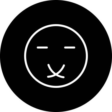 emoji simgesi, web kullanımı için basit tasarım vektör çizimi