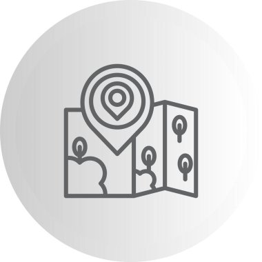 konum web simgesi vektör illüstrasyonu