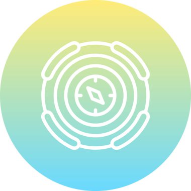 Pusula aracı gezinme web simgesi