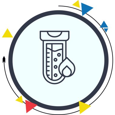 Test Tüpü Ayırt Vibrant Dijital Grafik Özelliği