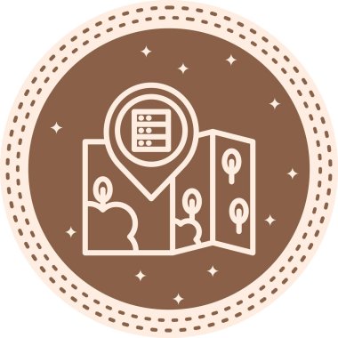 Konum Veritabanı Premium Çağdaş Düz Vektör Özelliği