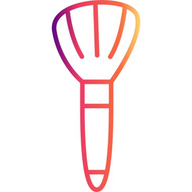 Makyaj Fırçası modern simgesinin vektör çizimi