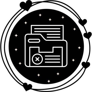 Klasör web simge vektör çizim