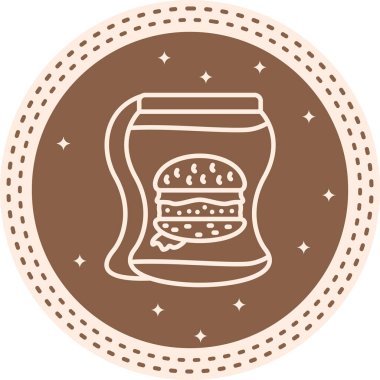 Burger Seçkin Marka Vektör Varlığı