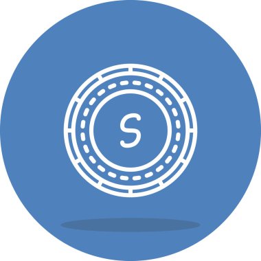 Avusturya Şilini Madeni Para Yaratıcı Eşsiz Markalaştırma Vektörü Element