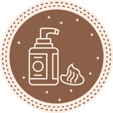 Saç köpüğü Simgesi, Basit İllüstrasyon