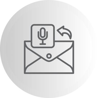 mikrofon web simge vektör çizim