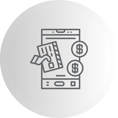 Ödeme kapısı web simgesi vektör illüstrasyonuName