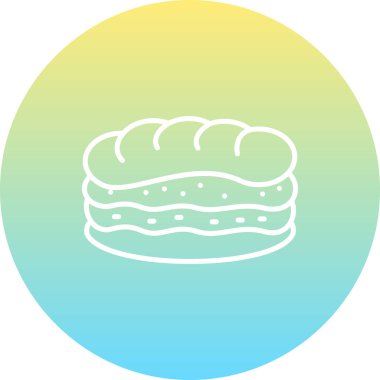 Sandviç Minimum Düz Kullanıcı Deneyimi Sembolü