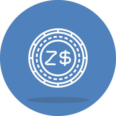 Zimbabwe Parası Zarif Modern Yaratıcı Sanat Sembolü