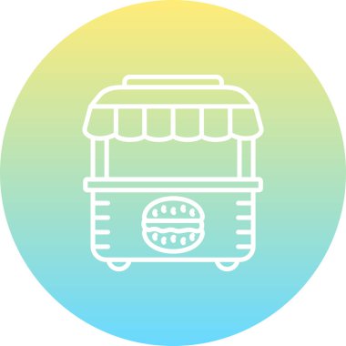 Gıda Oyalaması Eşsiz Yenilikçi Dijital Grafik Sembolü