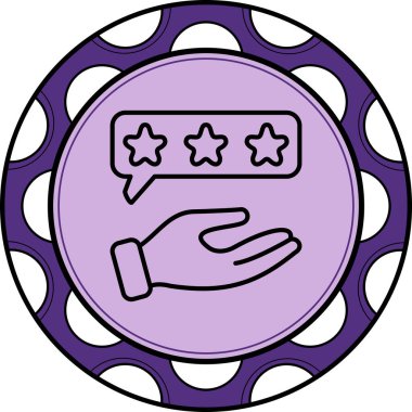 Geri besleme simgesi vektör illüstrasyonu  