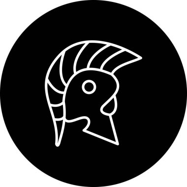 Roman Miğfer Yaratıcı Minimum Vektör Sanatı Özelliği