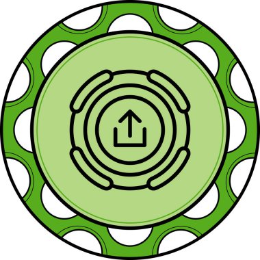 Premium Satır Düz Simgesi Yükle