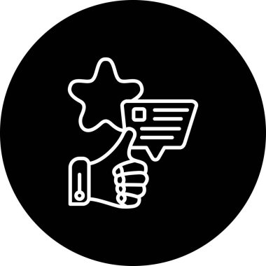 Geri besleme simgesi vektör illüstrasyonu  