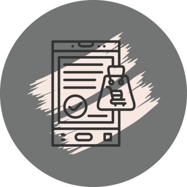 Simge vektör illüstrasyon tasarımını sakla