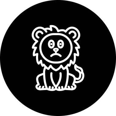 Sifonlu Aslan Temizlenmiş Dijital Grafik Düzeni