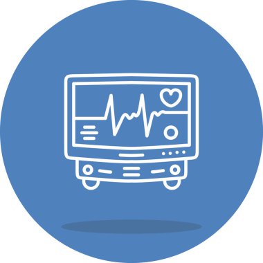 Kalp atışı Monitörü Zarif Rafine Ürün Tasarım Varlığı