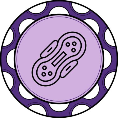 Hijyenik ped hattı Düz Simge