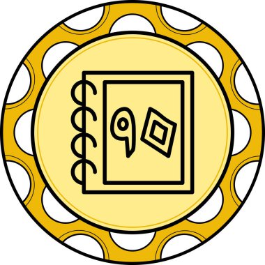 Urdu  web icon vector illustration