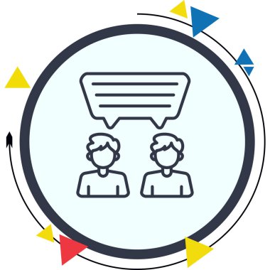 Geri besleme simgesi vektör illüstrasyonu  