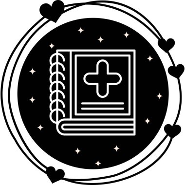 tıbbi ağ simgesi vektör illüstrasyonu