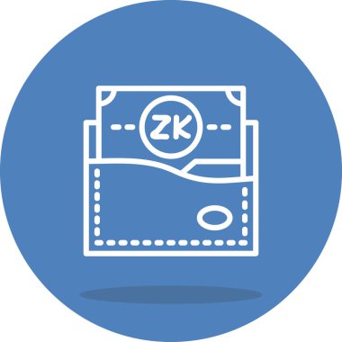 wallet icon, vector illustration simple design
