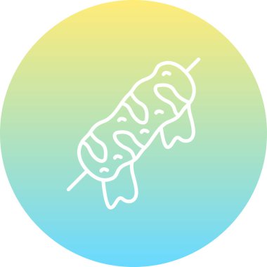 Kebap Simgesi vektör çizimi tasarımı