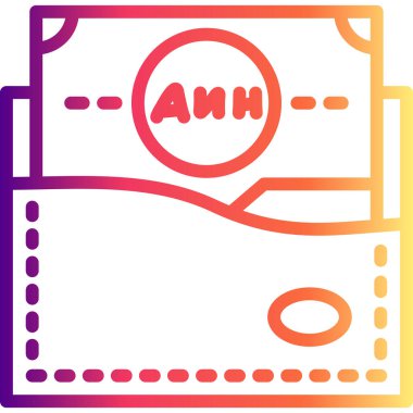 wallet icon, vector illustration simple design