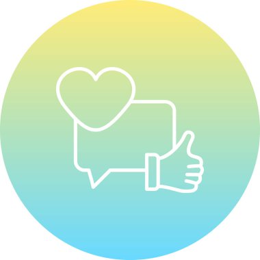 Geri besleme simgesi vektör illüstrasyonu  