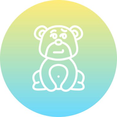 Sırıtan Ayı Yaratıcı Yüksek Çözünürlüklü Grafik Elementi