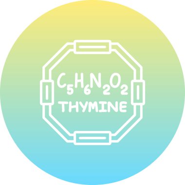 Thymine molekülünün kimyasal yapısı, web simgesi
