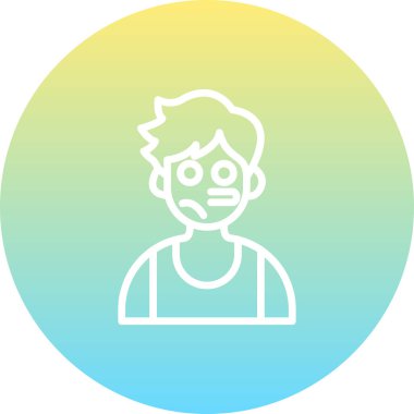 boy avatar icon, vector illustration simple design