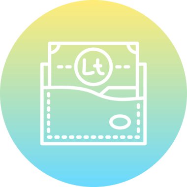 wallet icon, vector illustration simple design