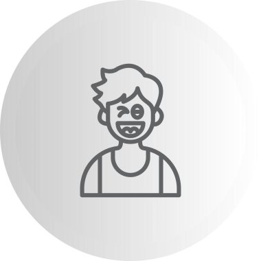 erkek avatar simgesi, vektör illüstrasyonu basit tasarım