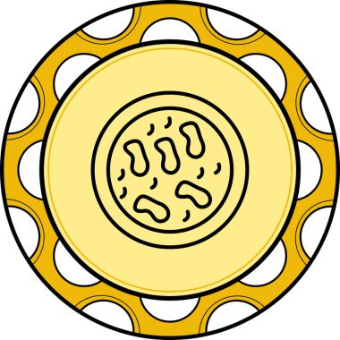 Bakteri Dengelenmiş Özel Düz Vektör Düzeni