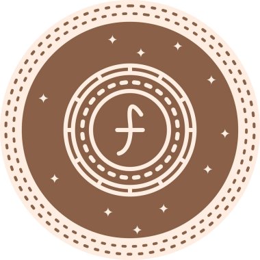 Aruba Sikkesi Modern Dengeli Markalaşma Vektörü Sembolü