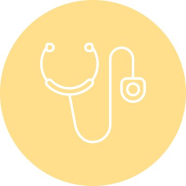 stetoskop web simgesi vektör çizimi